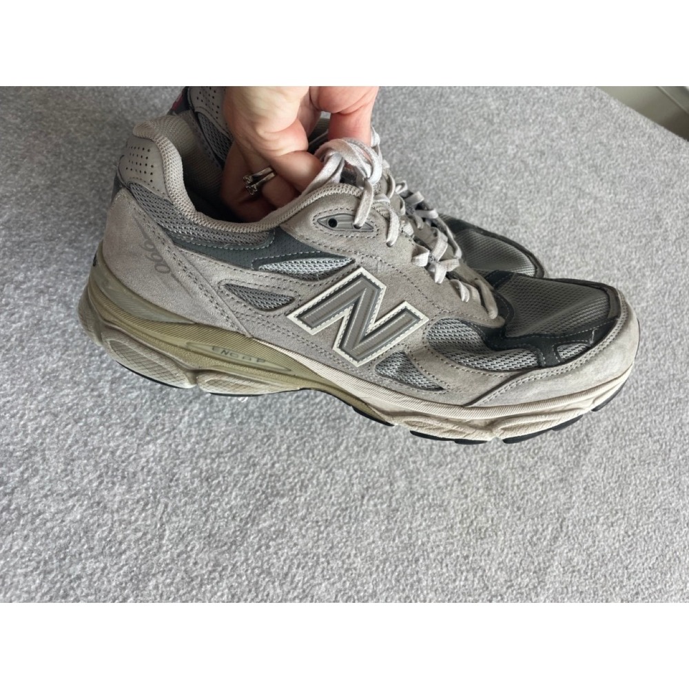 New Balance 990v3 Grey Made in USA Mens Running Shoes M990GL3 Size 10